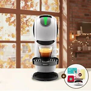 [돌체구스토][배민1만원권] 돌체구스토 커피머신 지니오S 터치 화이트 (굿즈 : NDG 캡슐 6P 틴케이스 + 파