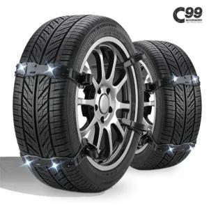 C99 고강도 벨트형 초합금스파이크 스노우체인 /경차/승용차/소형차/다마스/1톤 트럭