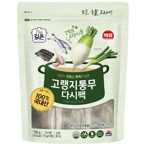 해표 고랭지통무 다시팩 (15g 10입) x 1개 / 육수 국물팩