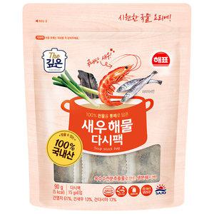 해표 새우해물 다시팩 (15g 6입) x 1개 / 육수 국물팩