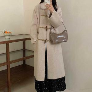 [MENORL1Y_4A]소프트 벨티드롱코트 학생 카라넥 아우터