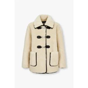 [롯데백화점]보브 페이크 레더 트림 시어링 무스탕(7154475003