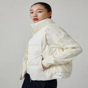 [플리츠미][플리츠미] [특가] 하이넥 집업 덕다운 패딩 베스트_EDVTW224005