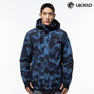 [라시엘로]  남여공용 슬림핏 스키 스노우보드 점퍼 자켓 LAZ-J814-CAMO BLUE