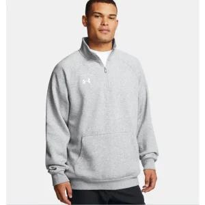 [언더아머](타임스퀘어점패션관)남자 아노락 1386016-012 라이벌 플리스 1/4집 기능성 운동 헬스 러닝 ...