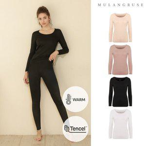 [물랑루즈]텐셀모달 여성 9부 상의 긴팔티 4종 택1