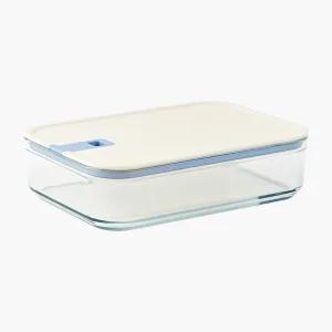 네오플램 퍼펙트씰M 직사각 2300ml/내열유리 밀폐 진공 반찬통 냉동밥 냉장고정리