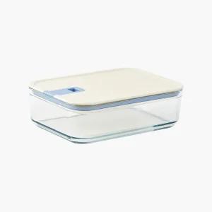 네오플램 퍼펙트씰M 직사각 1600ml/내열유리 밀폐 진공 반찬통 냉동밥 냉장고정리