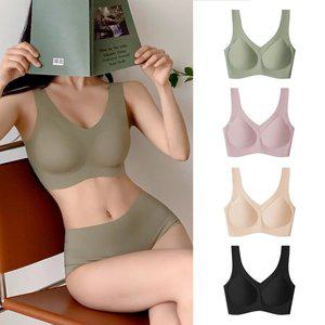 [더리시드]라이트핏 패드일체형 노와이어 심리스 브라 M~3XL 빅사이즈커버