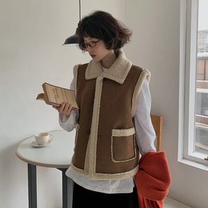 양털 무스탕 베스트 (3color)
