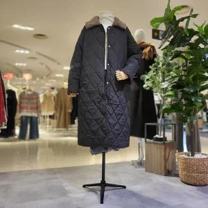 [대구백화점] [파파야]퍼카라넥누빔롱패딩코트(PNORJP008D)