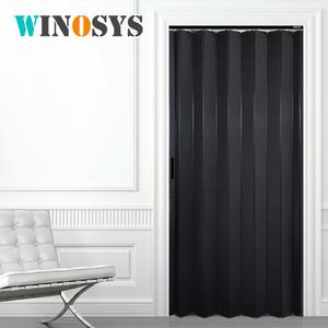 자바라 홀딩도어 접이식문 자바라문 칸막이 커튼 이중겹올블랙