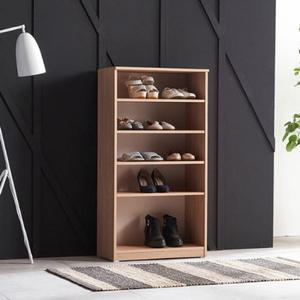 오픈 신발장 국산 오크 컬러 네추럴 원목 감성 현관장 학원 사무실 대용량 5단