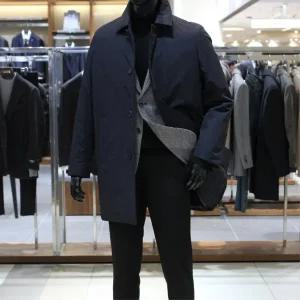 [바쏘](의정부점)FW 프리미엄 구스다운 셋 인 카라 패딩코트 네이비