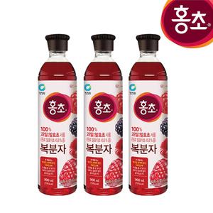 청정원 홍초 복분자 900mlx3개