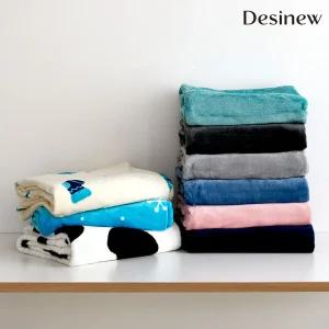 데시뉴 부드러운 밍크 극세사 담요 무릎 양털 휴대용 캠핑 학생 사무실 교실