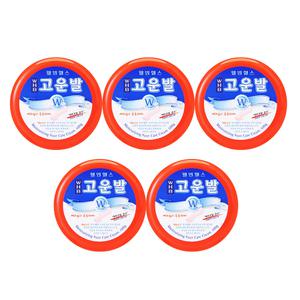 웰빙헬스 발크림 각질제거 보습 풋케어 크림 WHB 고운발 빨강 5개