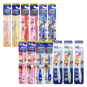 애경 2080 키즈 칫솔 5개/ 유아 어린이 1단계 2단계 3단계 4단계 남아 여아