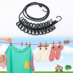 캠핑 휴대용 빨래줄 빨랫줄 집게 M12301