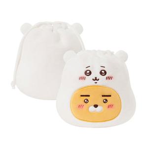 라이언 먼작귀 페이스 복조리 복주머니 파우치 20x10x17cm