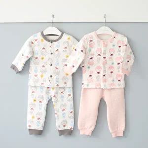 [달퐁]큐비앤맘 트윈 보온 내의 실내복 아기실내복 아기내복