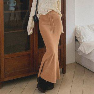 [다잇템]여자 여성스러운 인어공주 슬림핏 FW 롱스커트