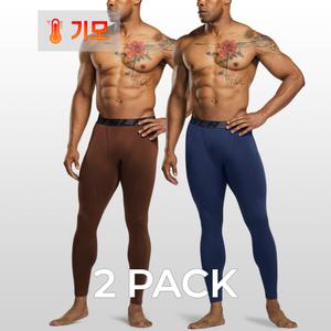 테슬라 언더레이어 기모 긴바지 발열내의 2팩 TM-YUP20