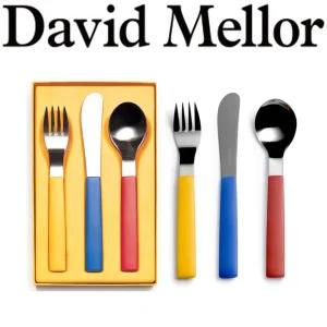 영국 데이비드멜러 어린이 유아 커트러리 3종 세트 포크 수저 나이프
