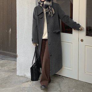 [공구우먼] [제작] 홀리트 루즈핏 모직 롱 코트 79210 빅사이즈여성의류