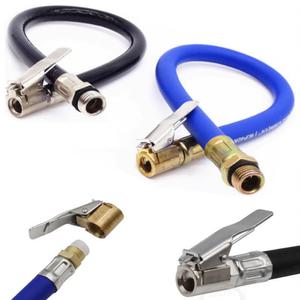 자동차 타이어 공기주입 에어 호스 타이어 밸브 공기압 연장호스 375mm