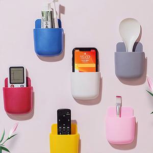 (2개입)아트월 벽부착 리모컨 보관 정리함 홀더 [타임]