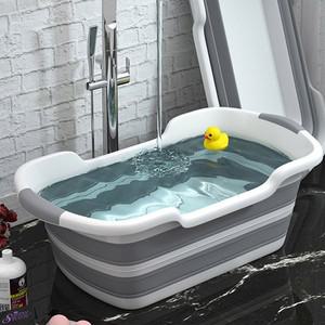 자동 물빠짐 접이식 강아지 욕조 목욕통 애견욕조