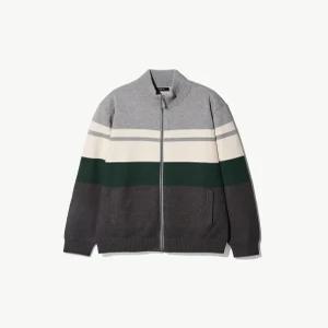 [모다아울렛][STCO]방풍 집업 블록 가디건_그레이_BP