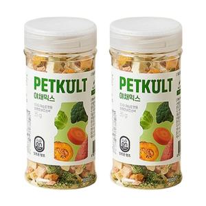 hy 한국야쿠르트 펫쿠르트 수제간식 야채믹스 35gX2개 / 반려동물 반려견 강아지 애견 간식