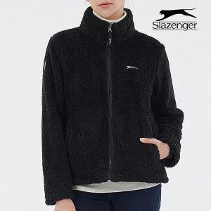 [슬레진저] 여성 하이넥 쉘파 자켓 블랙_01