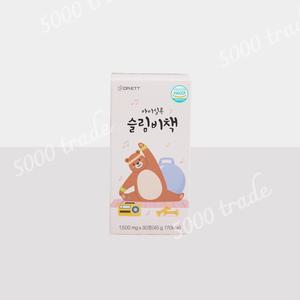 닥터엣 아이실록 슬림비책 츄어블 키즈 항비만유산균 블루베리맛 1박스 (30정)