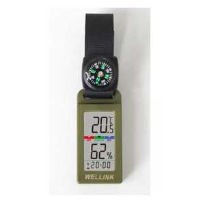 등산용 온도계 미니 나침반 하이킹 백패킹 생존 야외