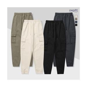 남자 기모 겨울 골덴바지 카고 조거 두꺼운 방한 스판 코듀로이 후리스 융 겨울바지