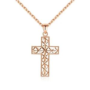 갤러리아 [비앤비골드] 14K 리프컷팅 십자가 펜던트 L NPP40619