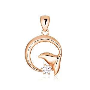 갤러리아 [비앤비골드] 18K 라운드 웨일 커브 고래꼬리 펜던트 NPP40777