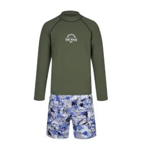 [레노마수영복]남아 페인팅 래쉬가드 세트 카키 RN-BS2E922-KA_CA