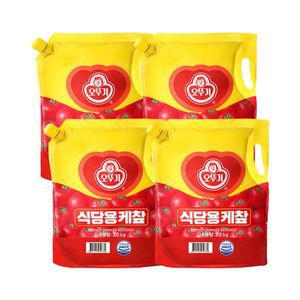 [오뚜기] 식당용 케찹(스파우트팩) 3.3kg x 4개(1박스)[34257276]