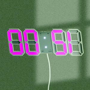 [HYIJWWFH_4B]인테리어벽시계 벽시계(화이트+핑크)무소음