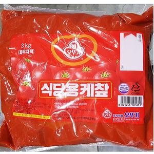 대용량케찹 업소용 업소용케찹 케첩 식당 식자재 재료 오뚜기 토마토케찹 3kg