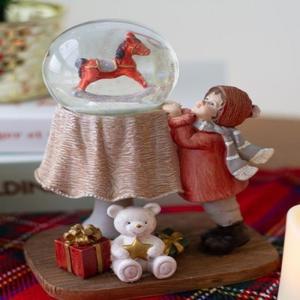 [KGPQXVUO_4B]목마와 아이 크리스마스 워터볼