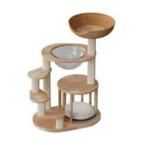 먼치킨 캣타워 숨숨집 아기고양이 관절보호 놀이터