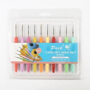 [BZJKRZLY_4B]굵기별 코바늘 뜨개질 모사용 10종 세트