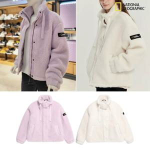 [국내A/S가능] 내셔널지오그래픽 플리스 하이넥 집업 여성용 경량 캐주얼 일상 모임 아우터