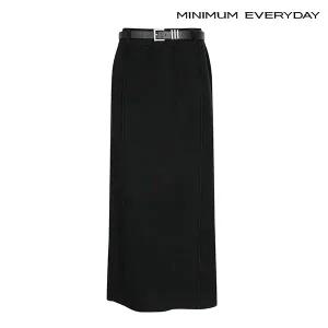 [롯데백화점]미니멈 [미니멈 에브리데이]H라인 허리 밴딩 벨티드 비스코스 니트 스커트 (EA3WH004D)