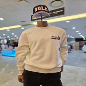 [지프] 기모 곰 아플리케 맨투맨 티셔츠 JP1TSU841